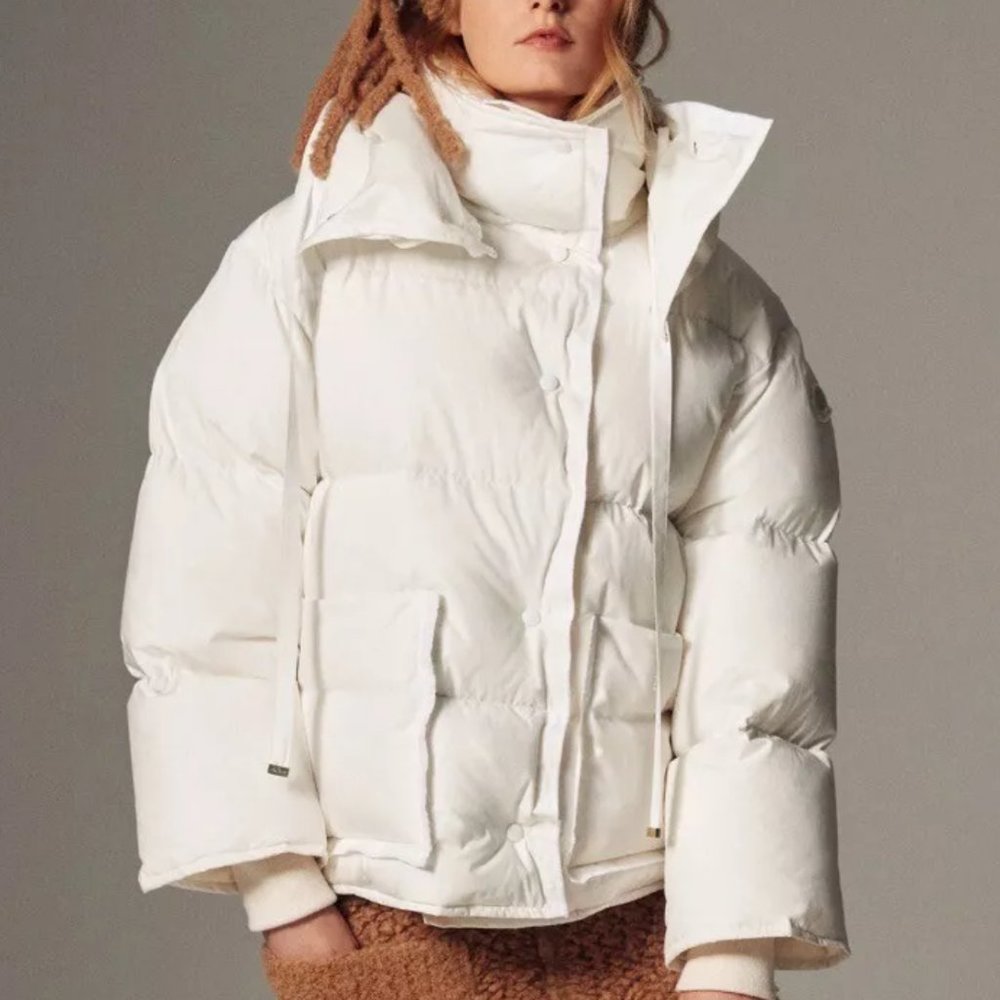 MONCLER Genius Sandy White Down Jacket